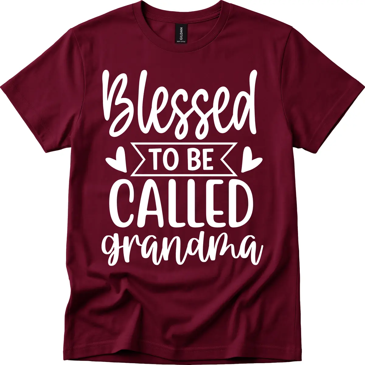 Blessed To Be Called Grandma T-Shirt in Maroon