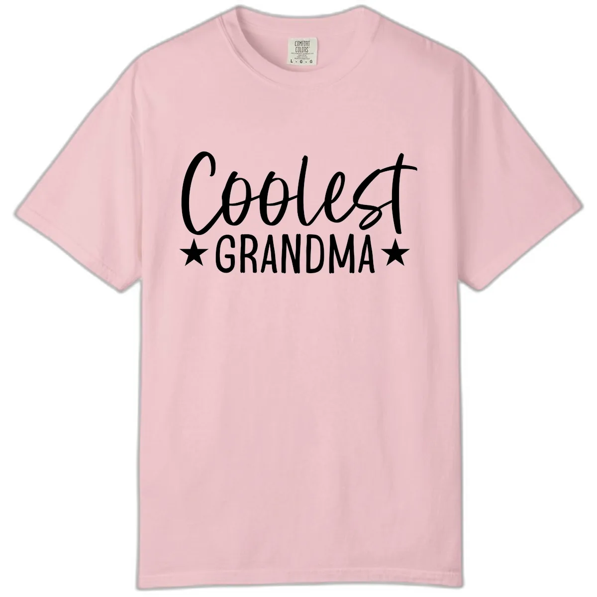 Coolest Grandma Typography Design Comfort Color in Blossom