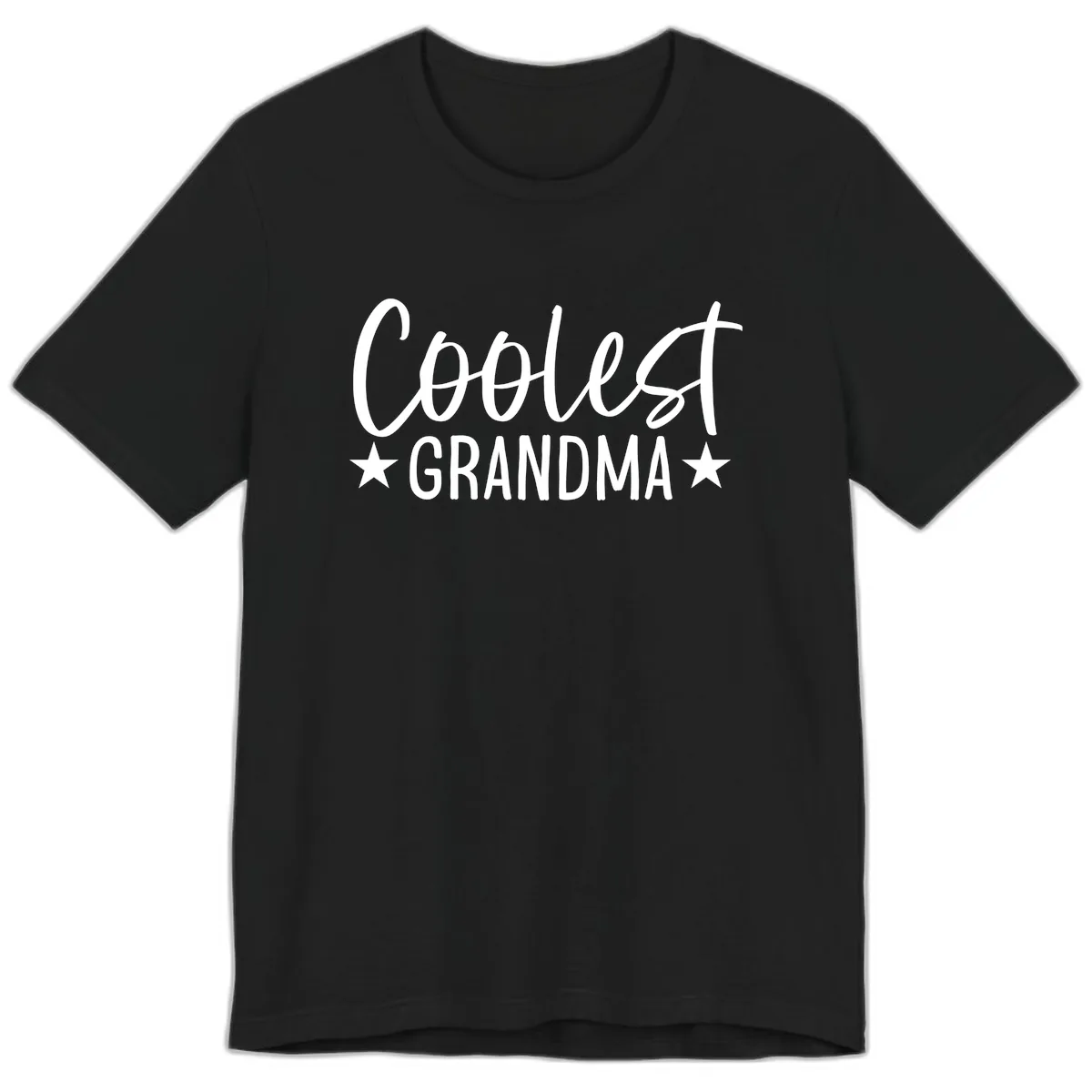Coolest Grandma Typography Design Premium T-Shirt in Black