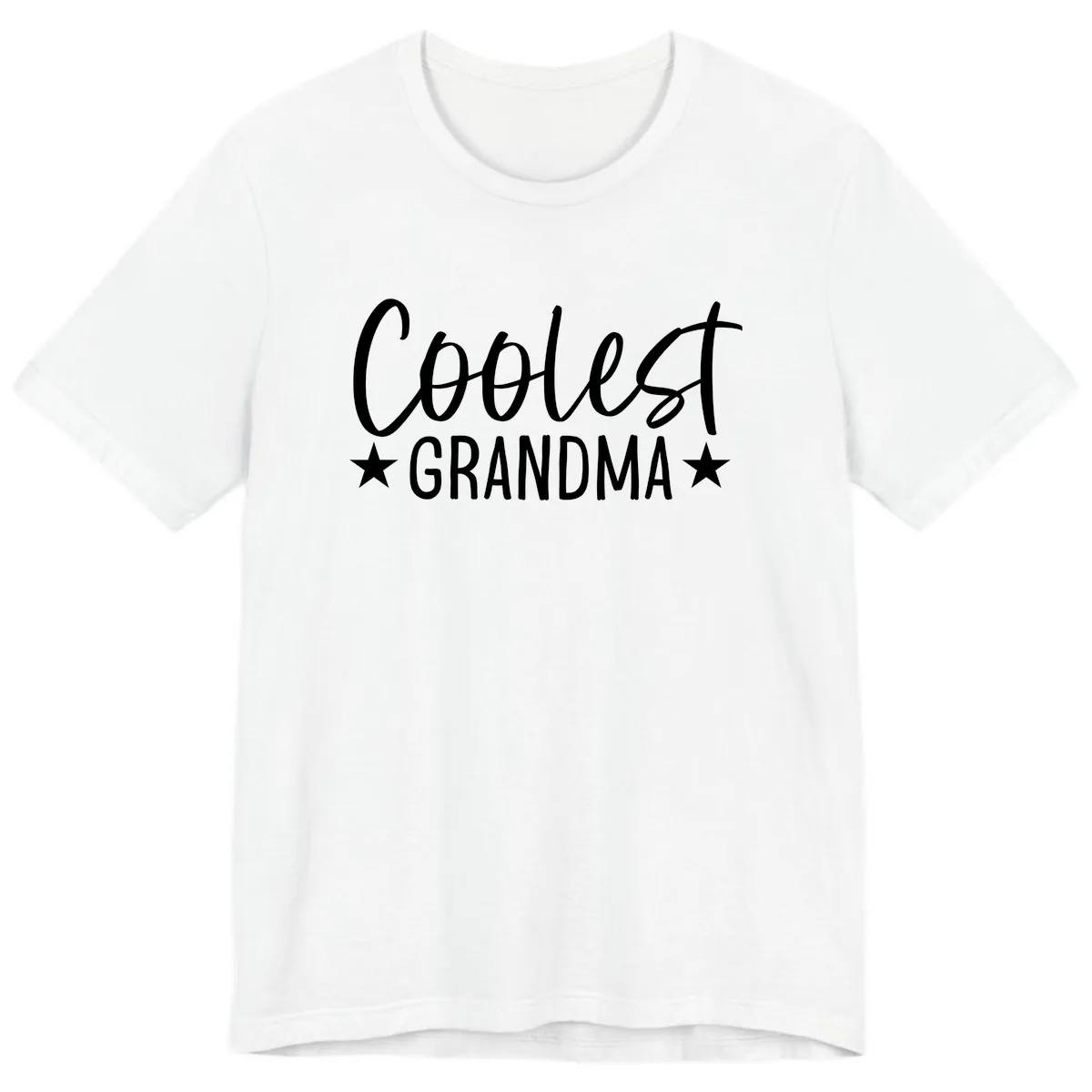 Coolest Grandma Typography Design Premium T-Shirt in White