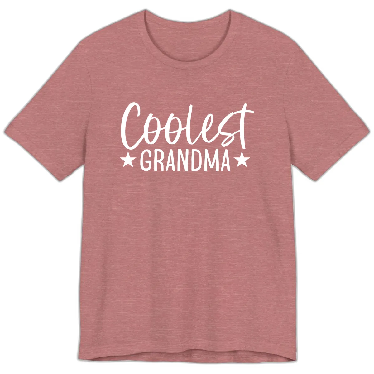 Coolest Grandma Typography Design Premium T-Shirt in Heather Mauve