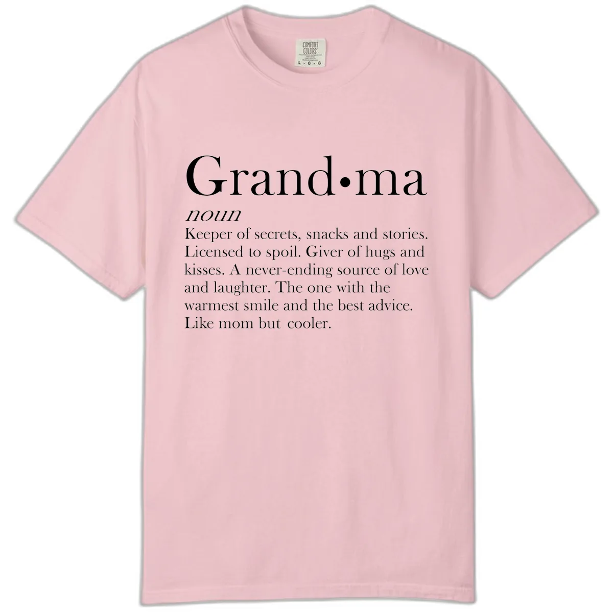Grandma Definition And Quote Comfort Color in Blossom