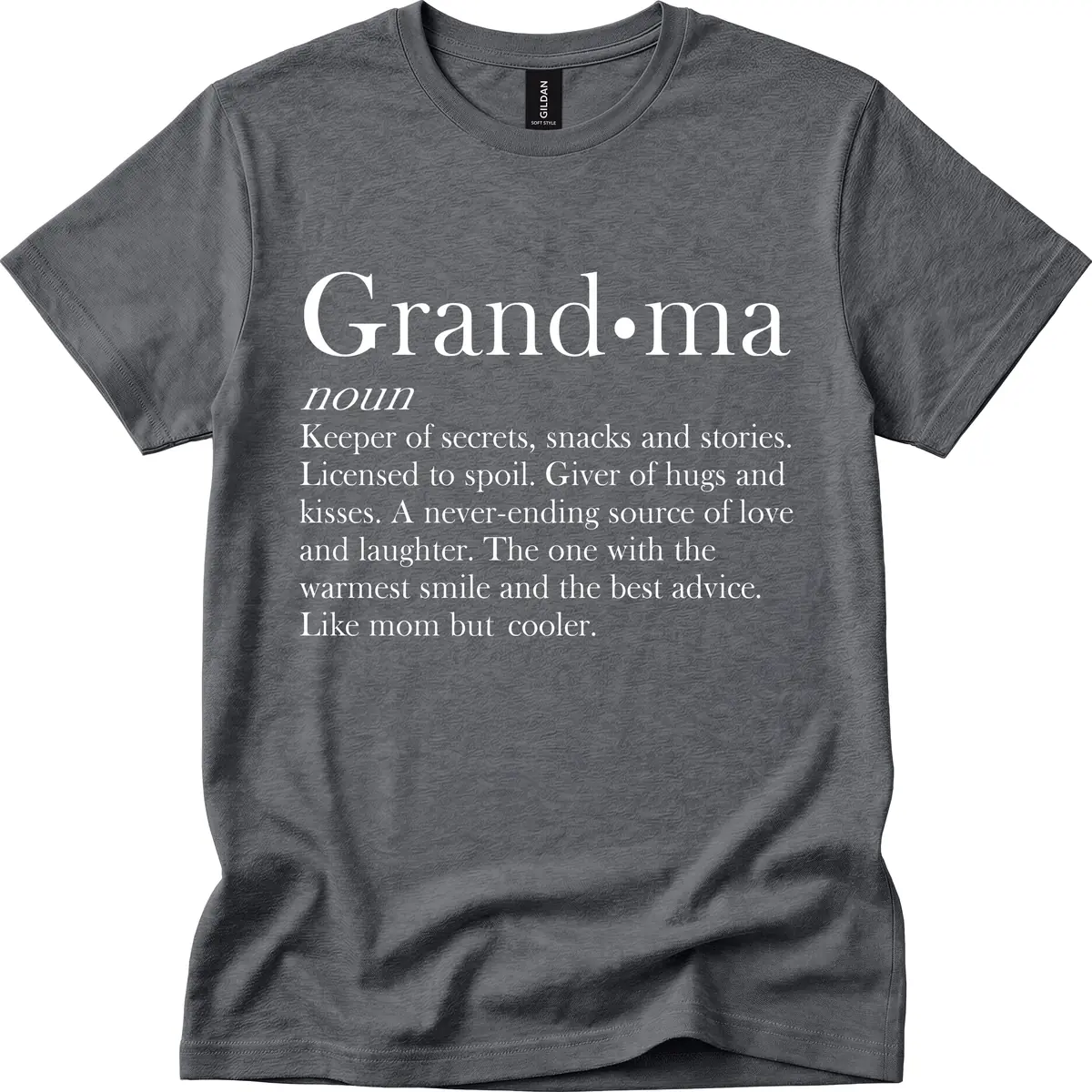 Grandma Definition And Quote T-Shirt in Dark Heather