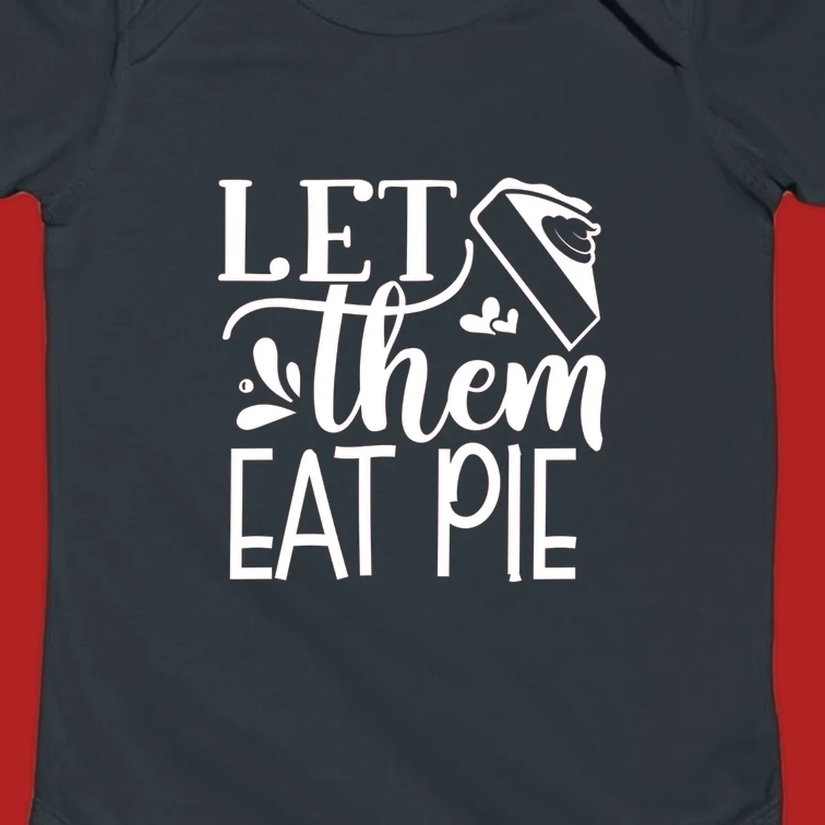 Let Them Eat Pie text and illustration graphic