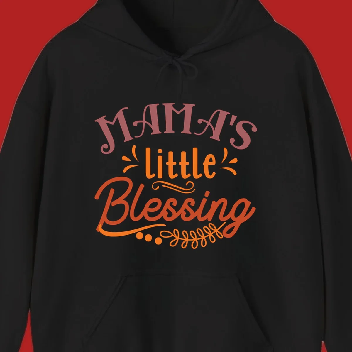 Mama's Little Blessing typography design with decorative elements.