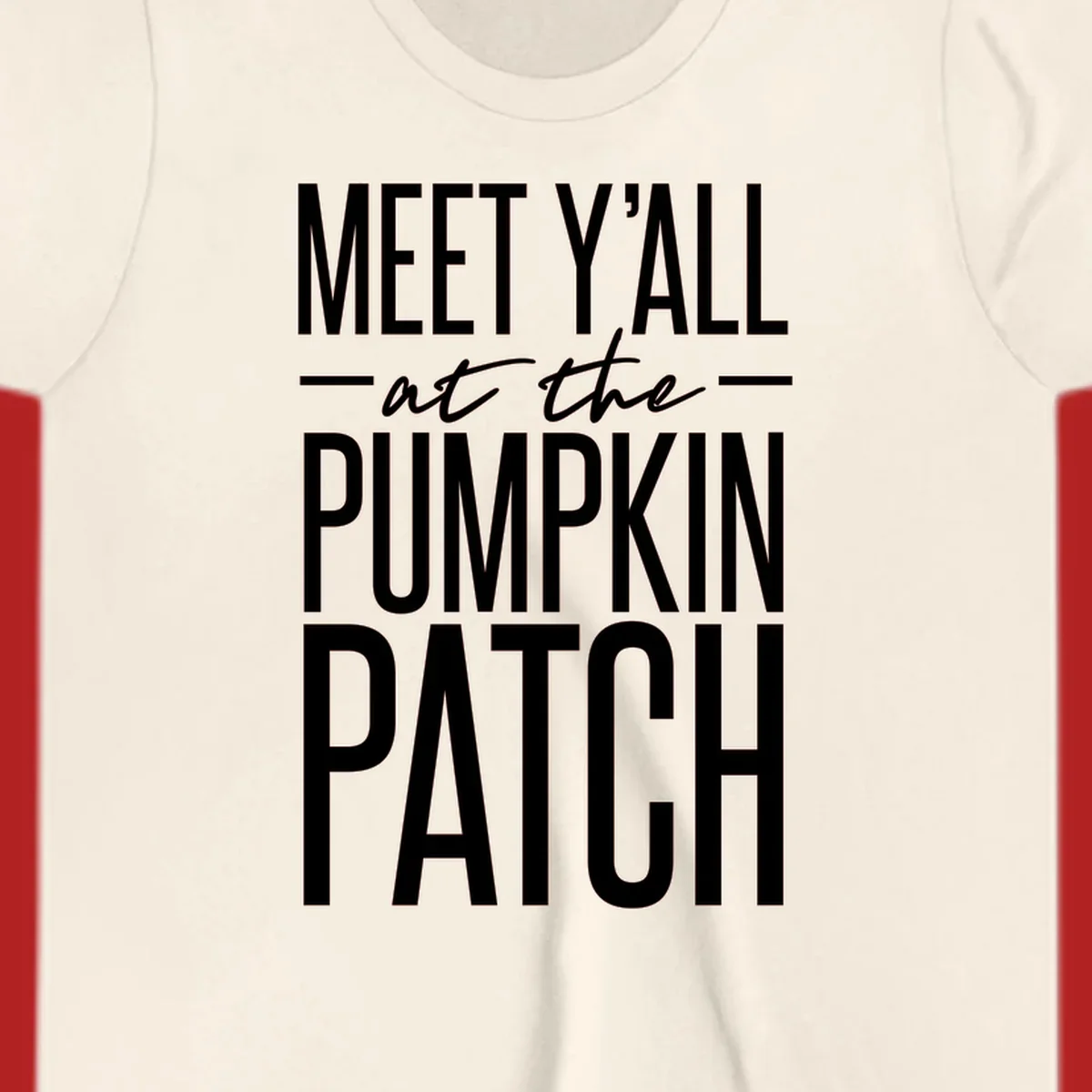 White text reads MEET Y'ALL at the PUMPKIN PATCH, celebrating the fall pumpkin patch season.