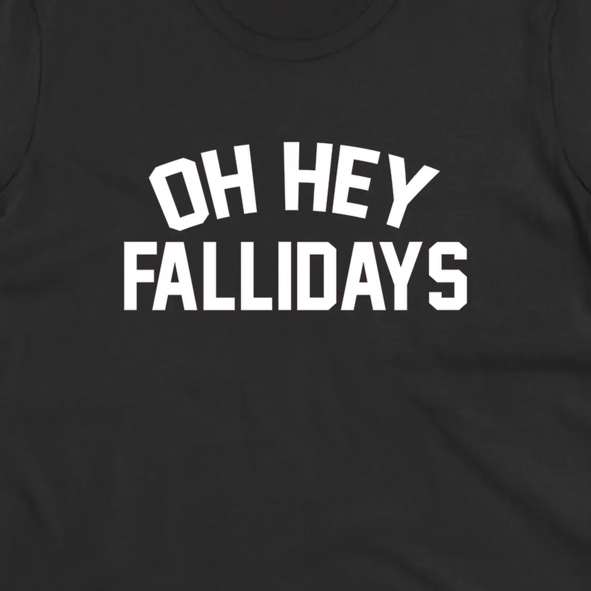 Oh Hey Fallidays greeting text design.