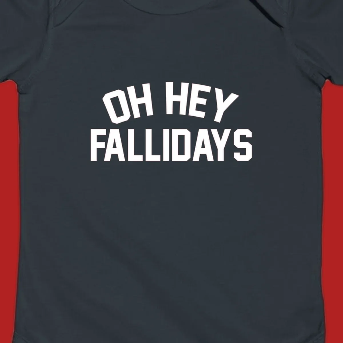Oh Hey Fallidays greeting text design.