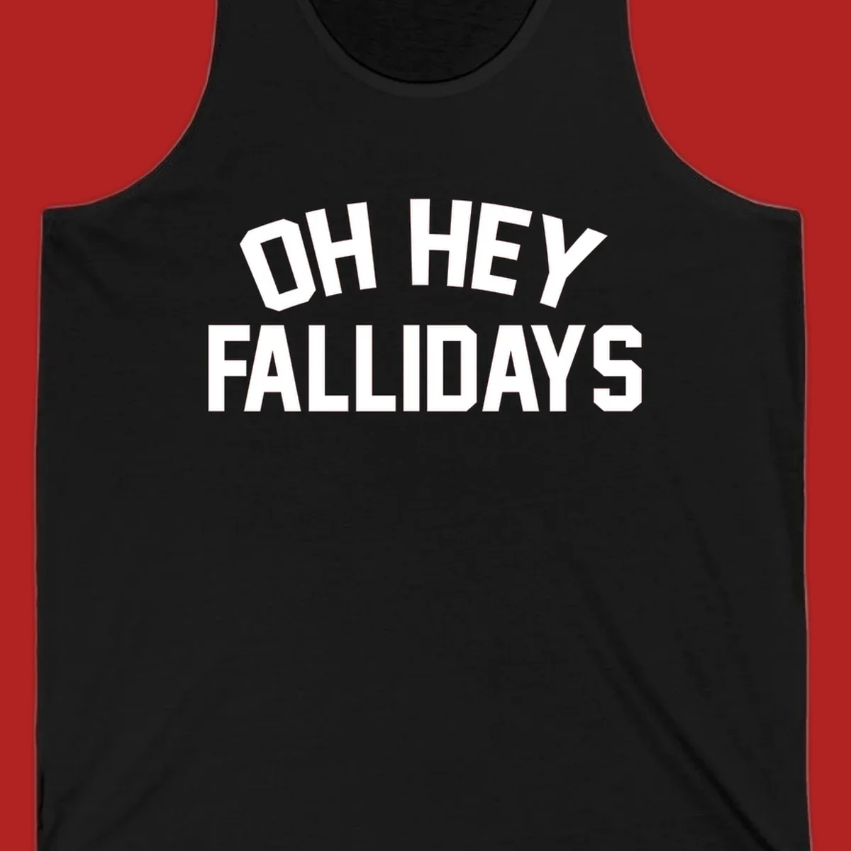 Oh Hey Fallidays greeting text design.