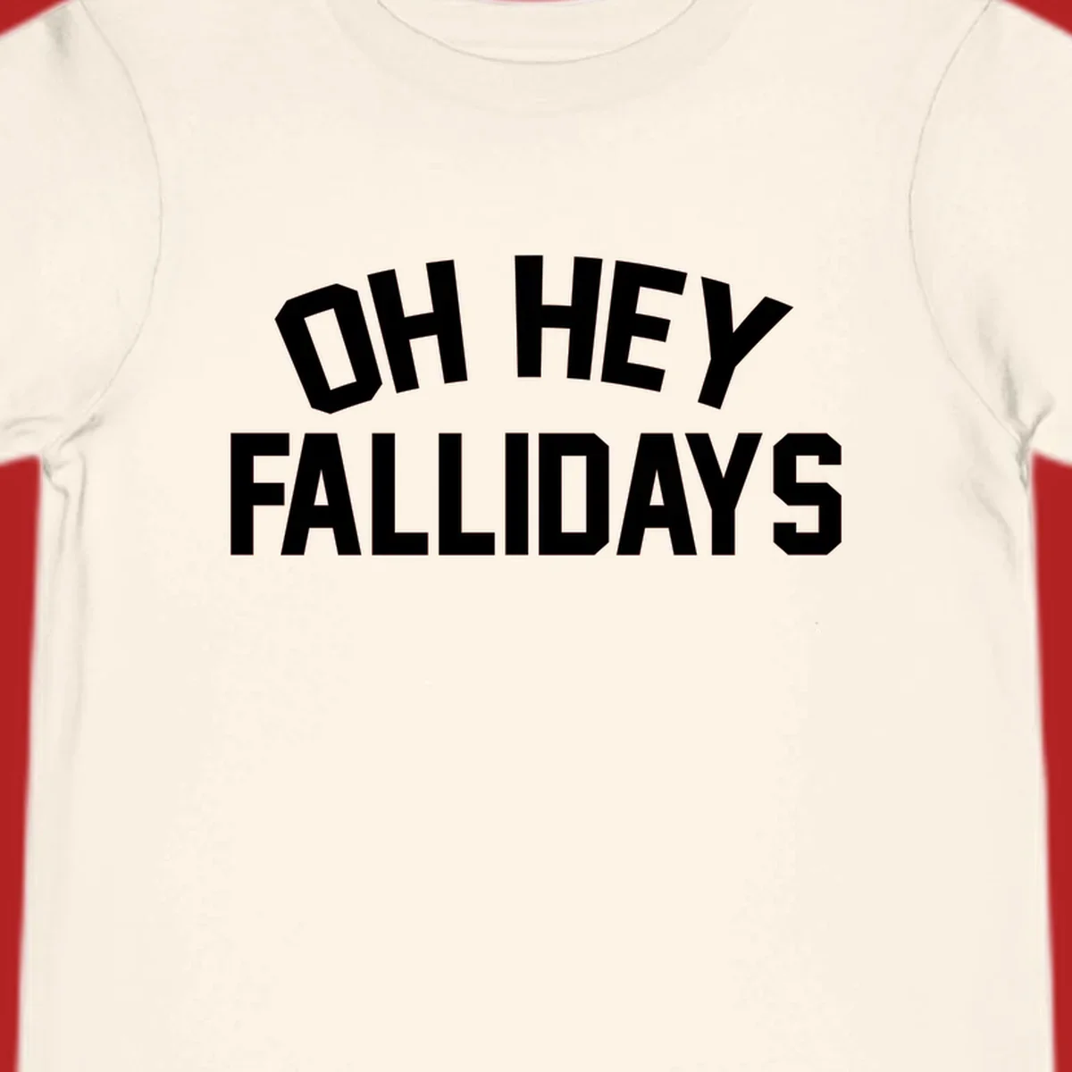 Oh Hey Fallidays greeting text design.