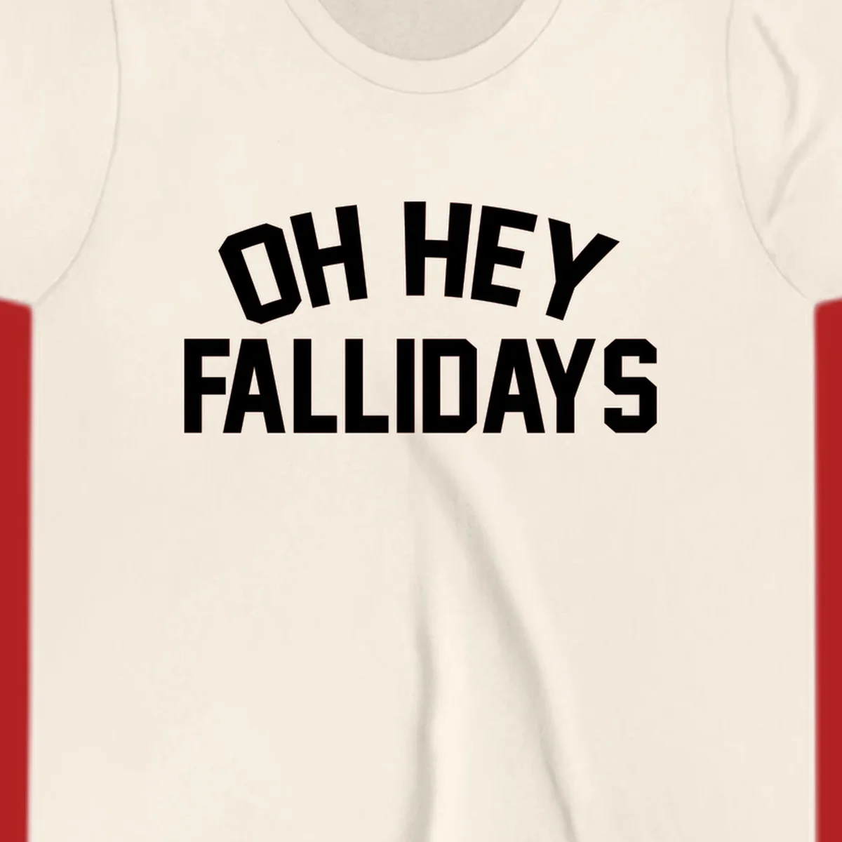 Oh Hey Fallidays greeting text design.