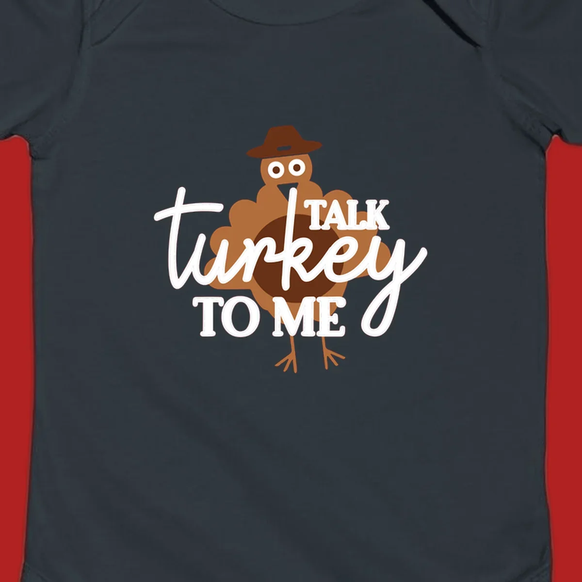 Talk turkey to me thanksgiving turkey illustration with text