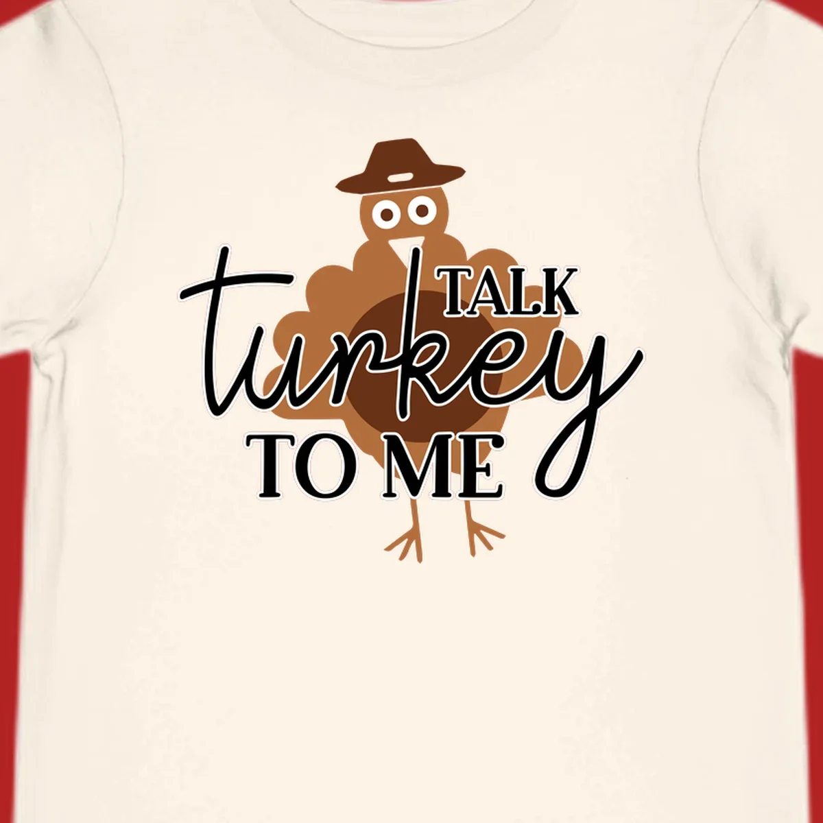 Talk turkey to me thanksgiving turkey illustration with text
