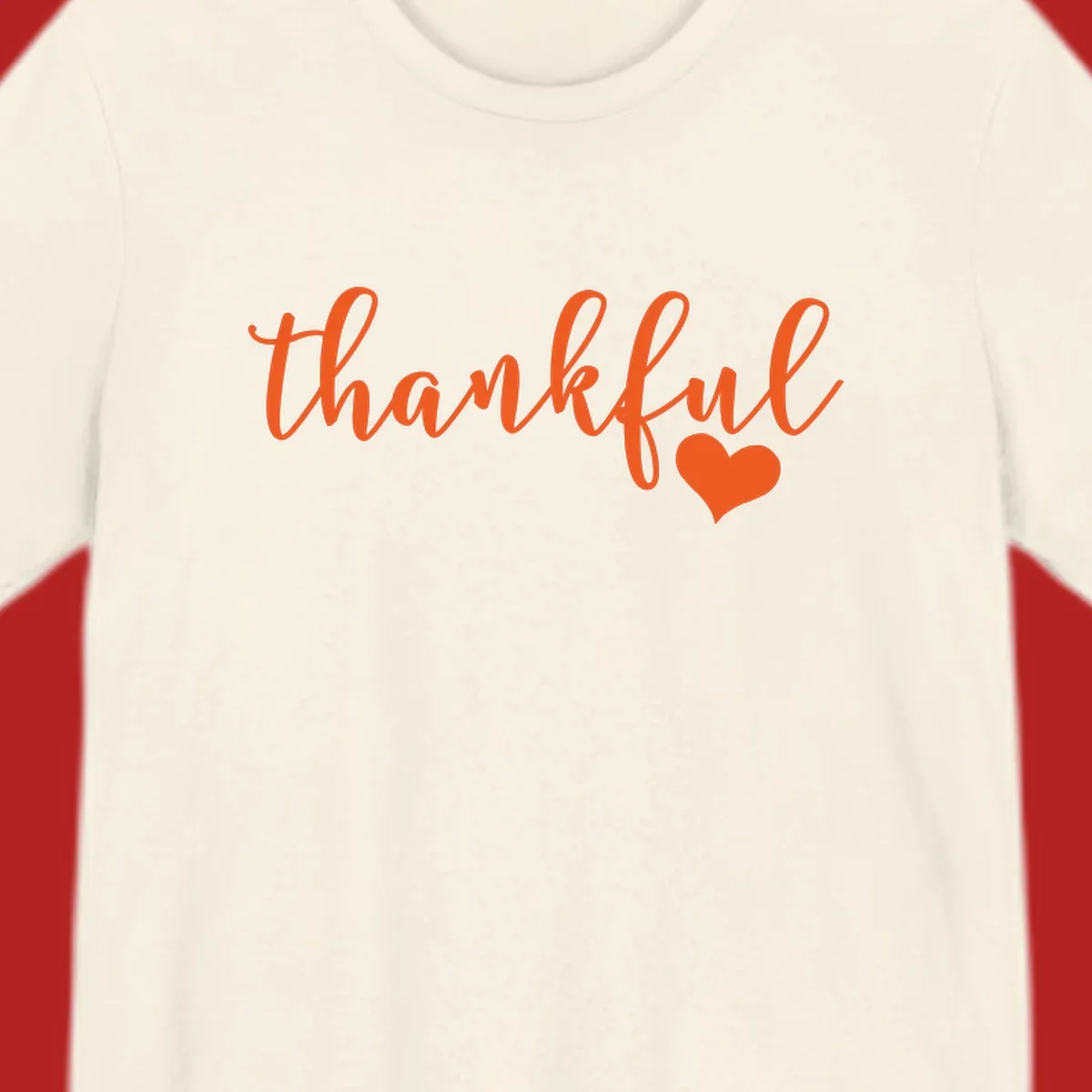 Orange script text 'thankful' with a heart accent, thankful-heart-script.