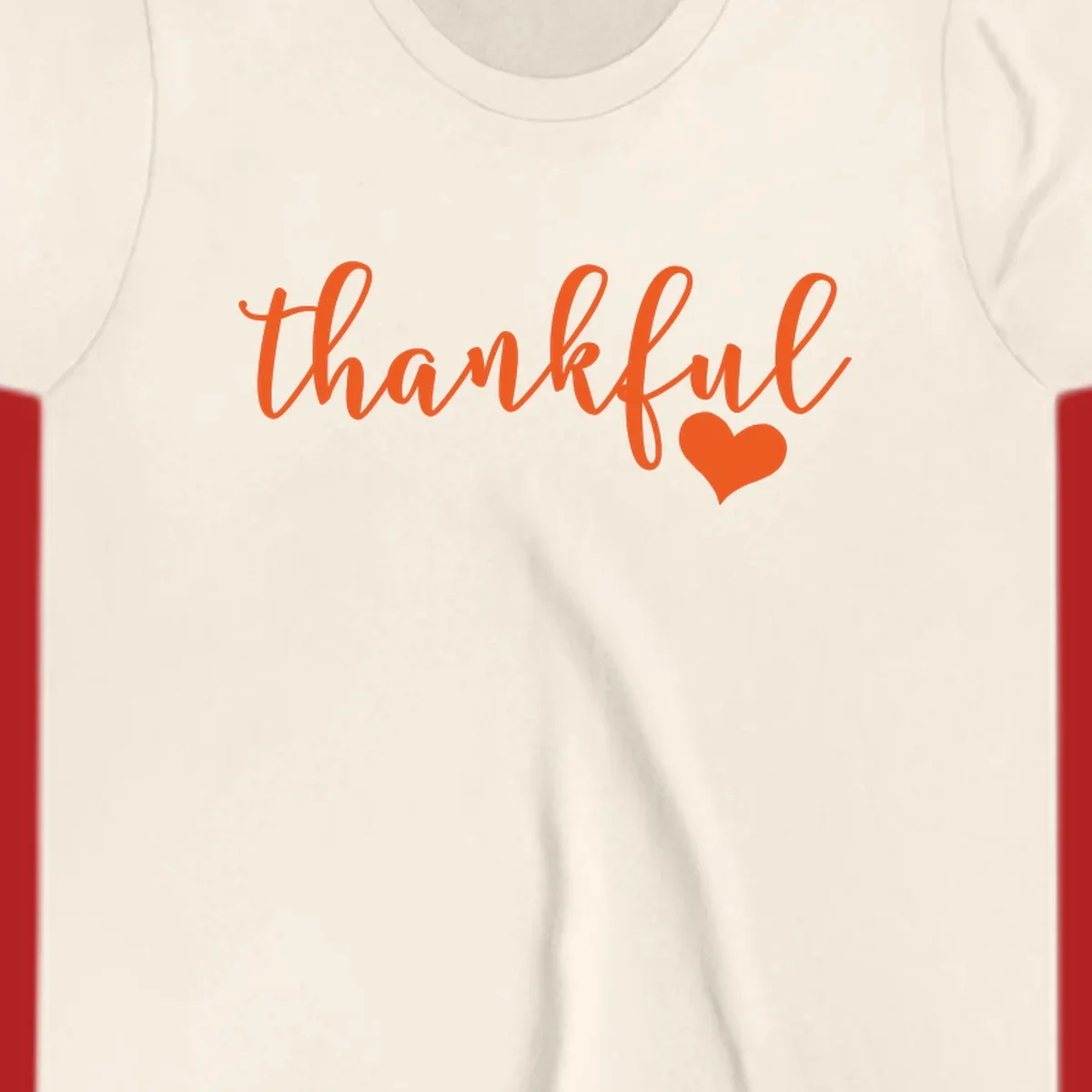 Orange script text 'thankful' with a heart accent, thankful-heart-script.