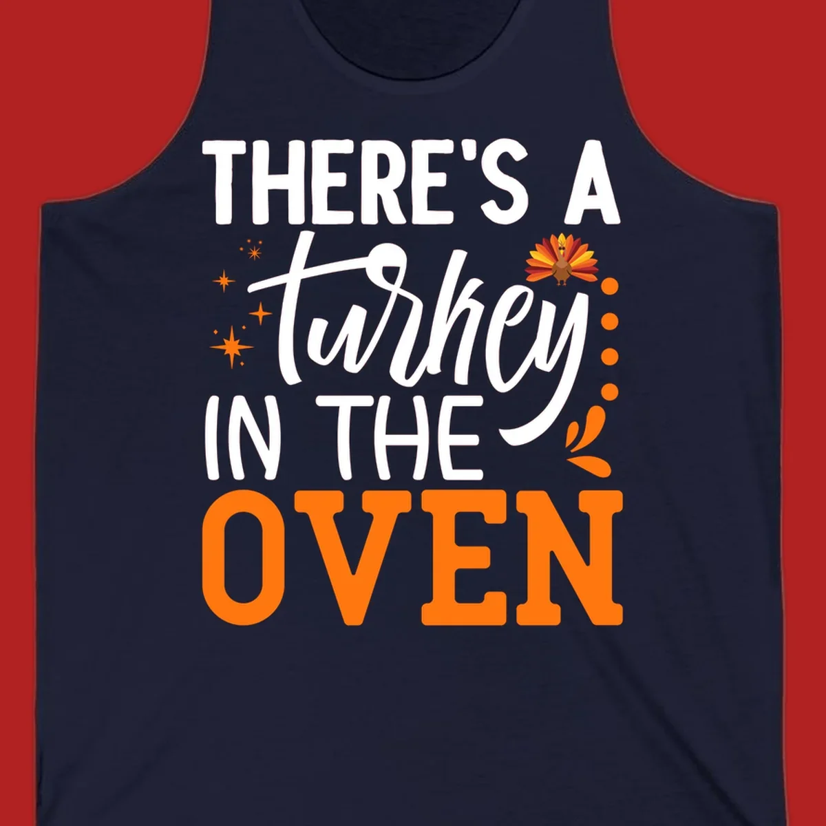 Thanksgiving turkey oven pregnancy announcement with text and illustrations. Primary keyword root: thanksgiving-turkey-oven-pregnancy