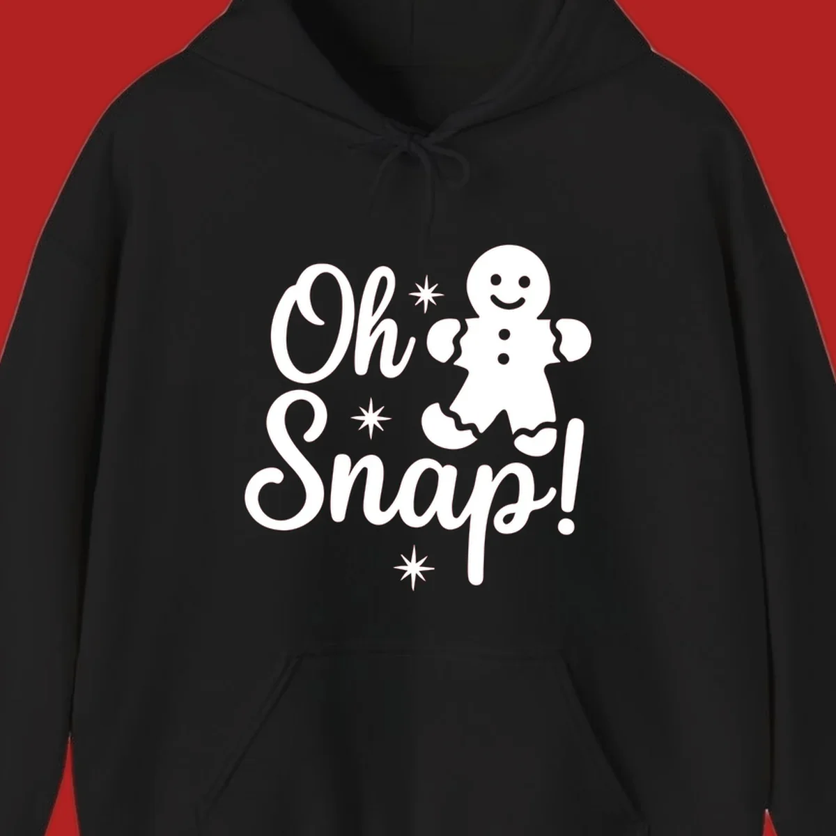 Oh Snap gingerbread man holiday graphic