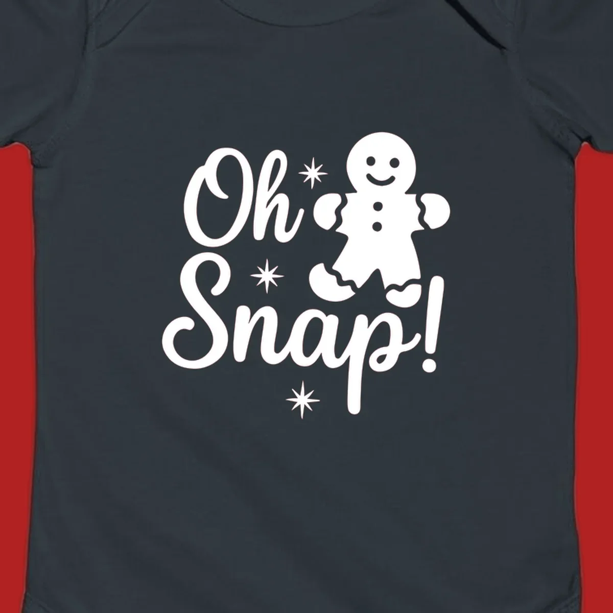 Oh Snap gingerbread man holiday graphic