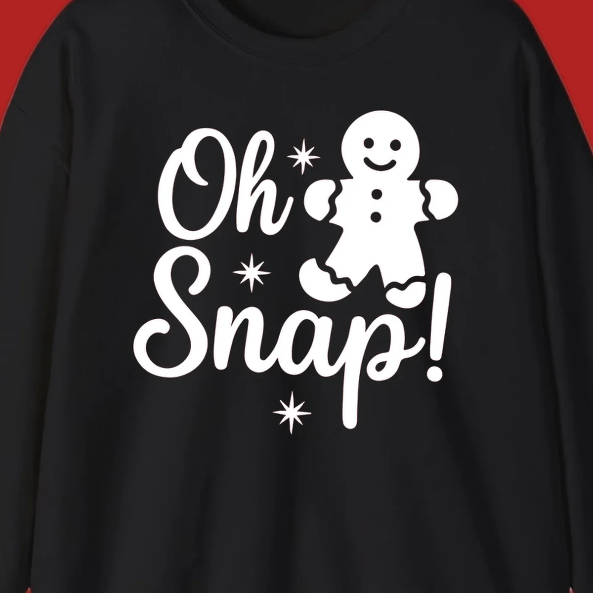 Oh Snap gingerbread man holiday graphic