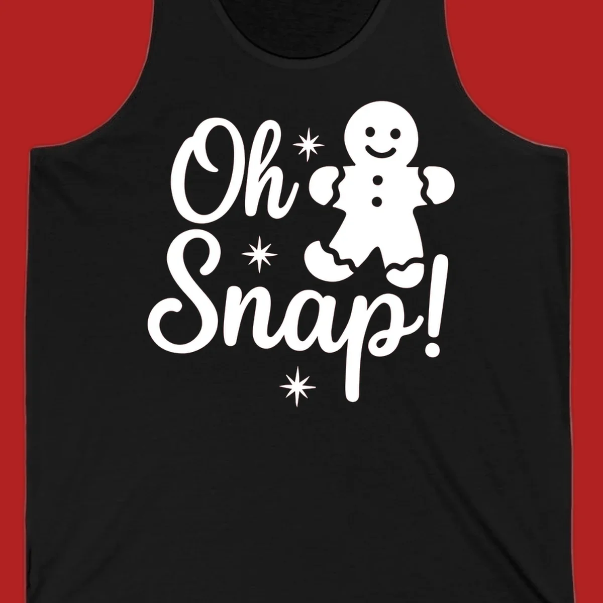Oh Snap gingerbread man holiday graphic