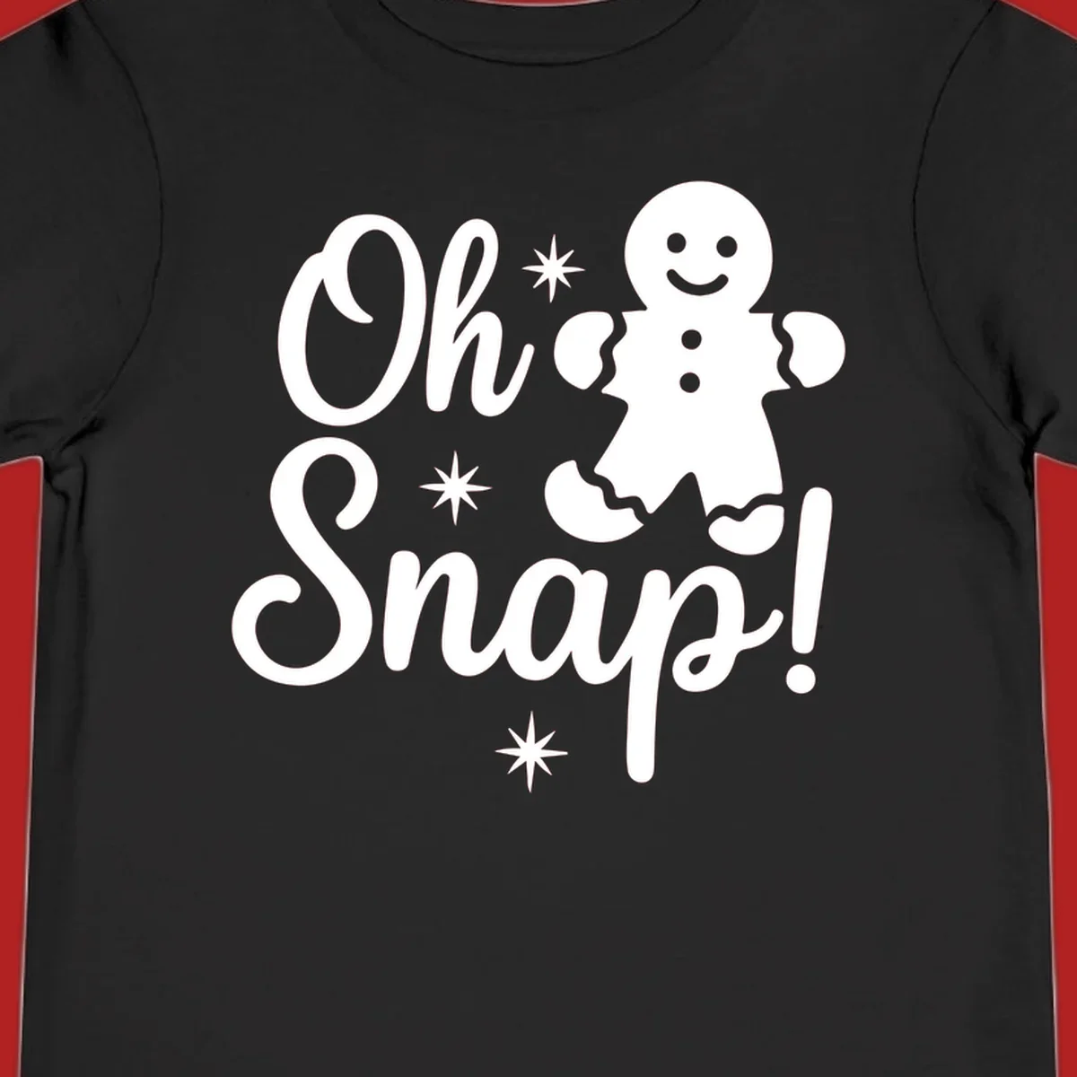 Oh Snap gingerbread man holiday graphic
