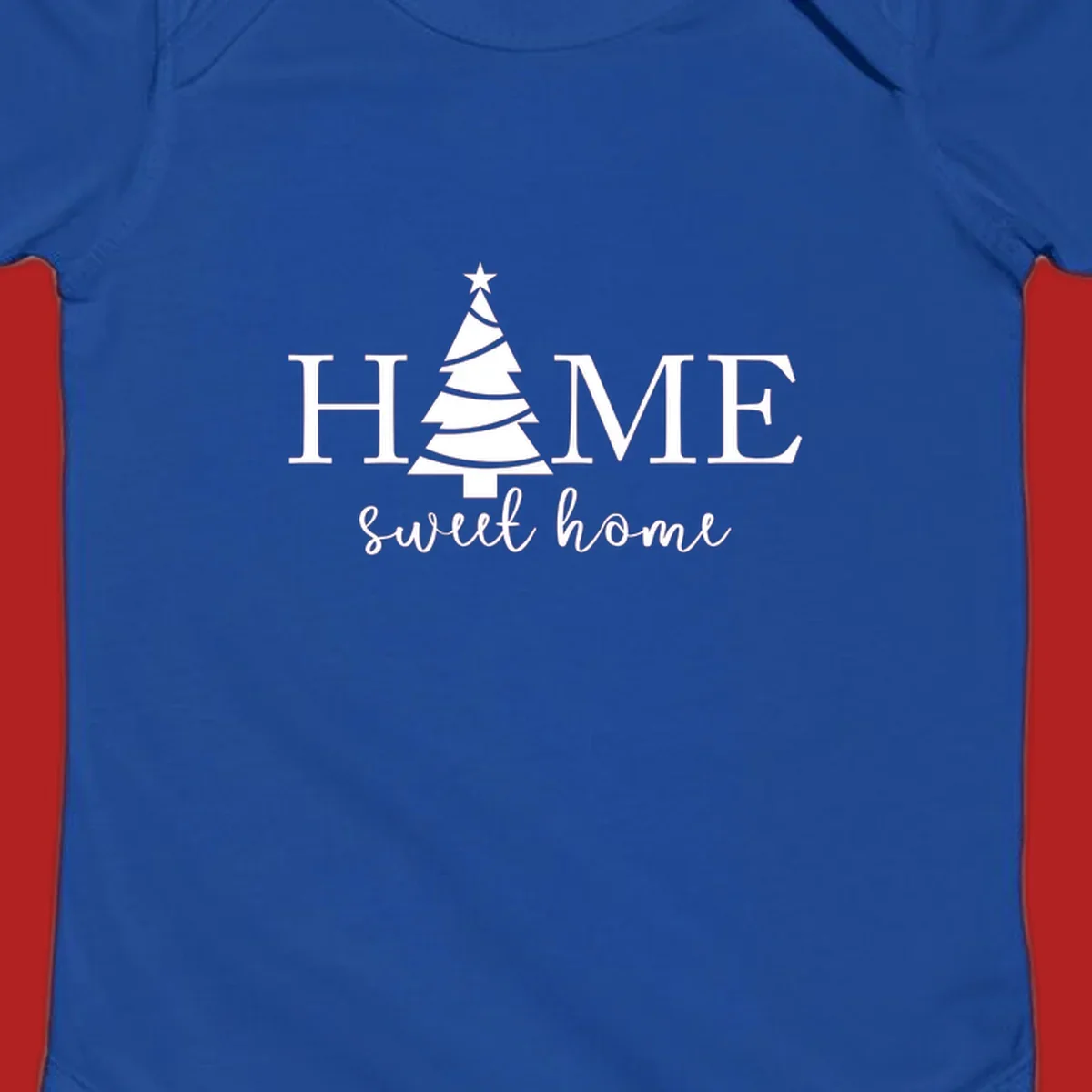 Home sweet home christmas tree graphic design