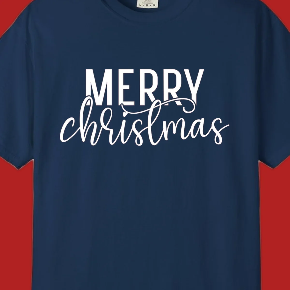Merry Christmas in bold and script typography.