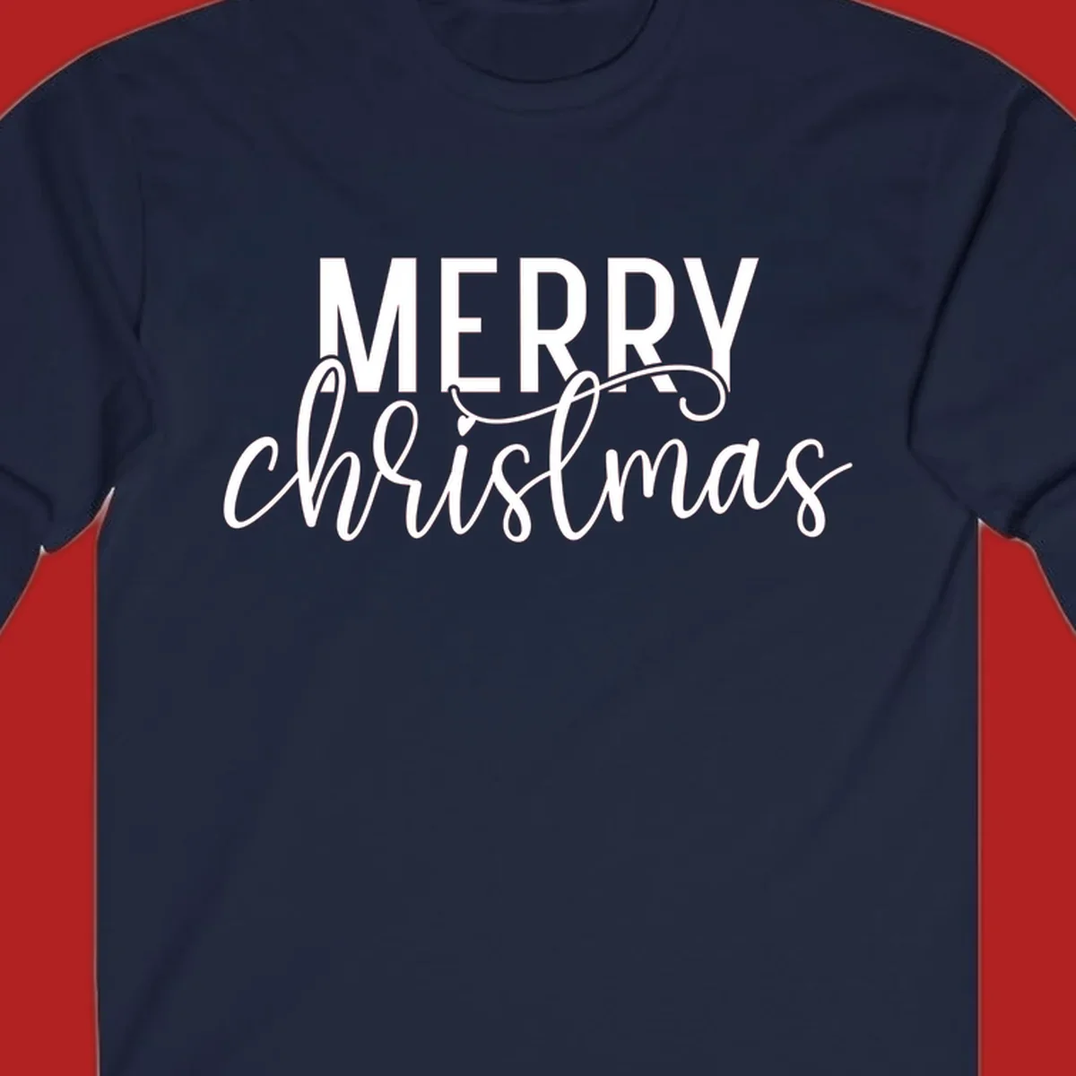 Merry Christmas in bold and script typography.