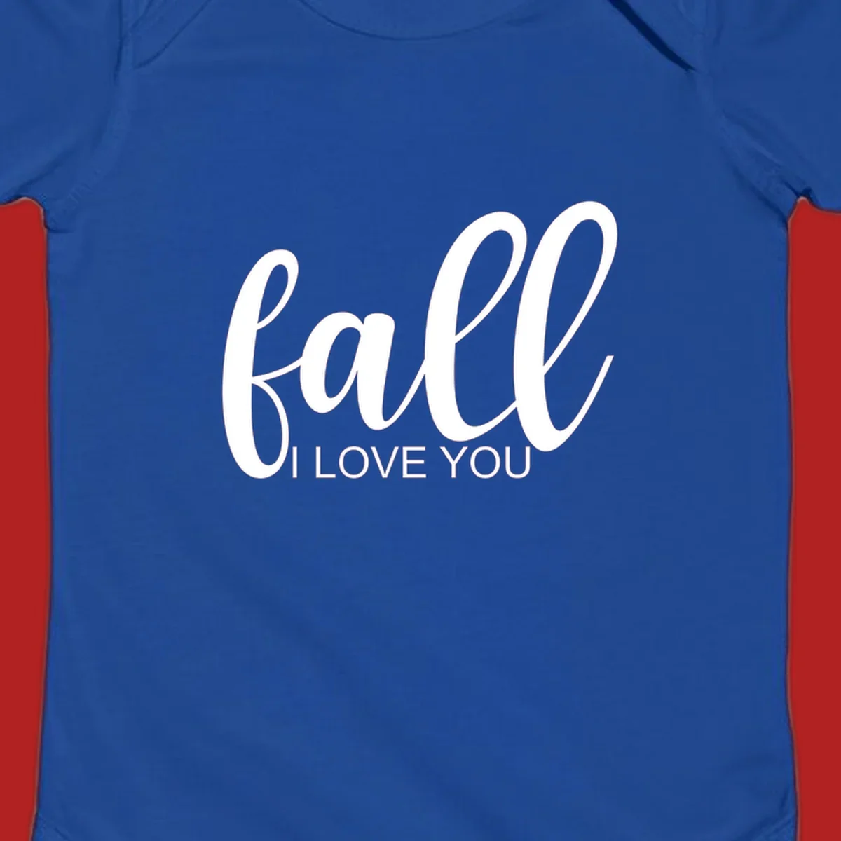 Fall I Love You script and text design on a black background.