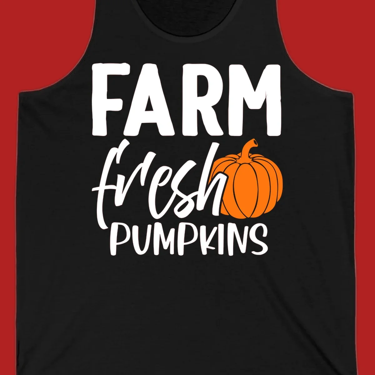Farm fresh pumpkins text with illustration. Primary keyword root: farm-fresh-pumpkin.