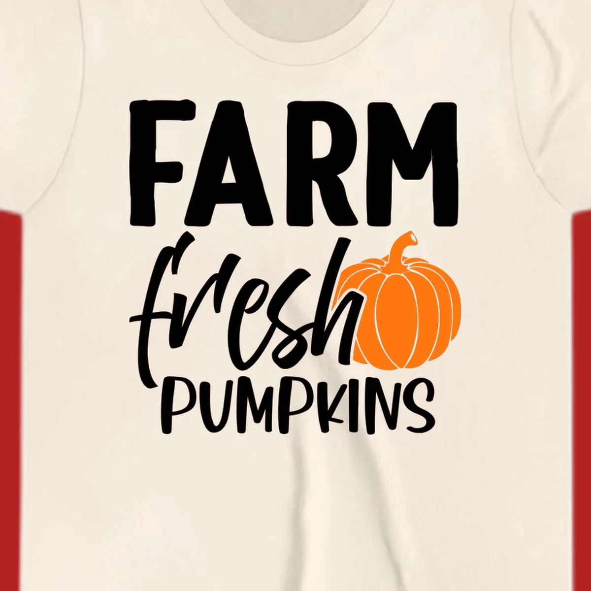 Farm fresh pumpkins text with illustration. Primary keyword root: farm-fresh-pumpkin.