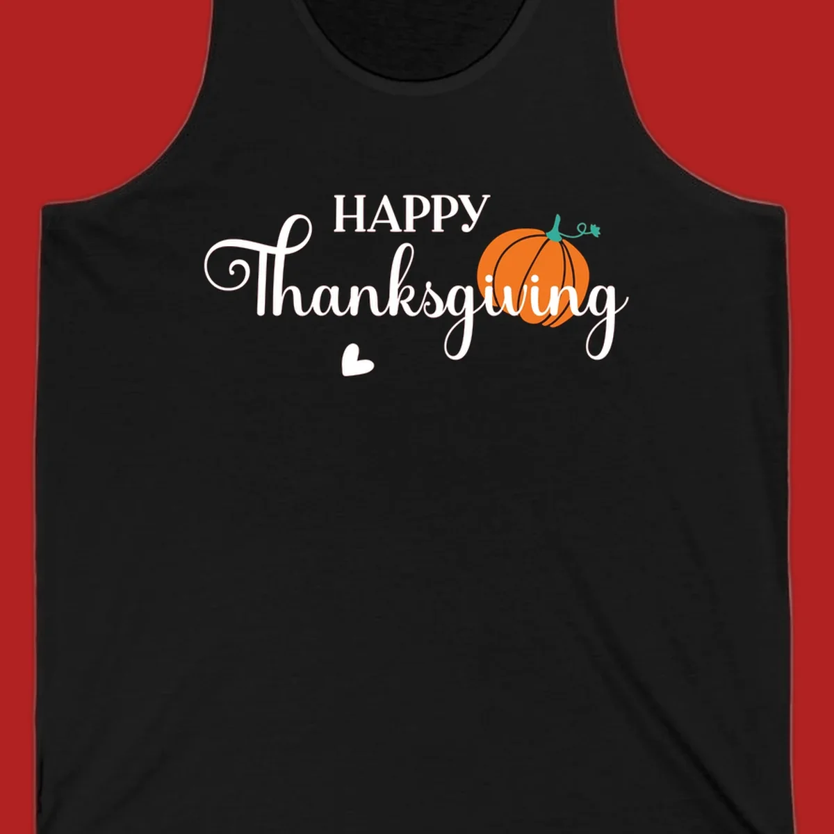Happy Thanksgiving text with a pumpkin and heart illustration, thanksgiving-pumpkin-script.
