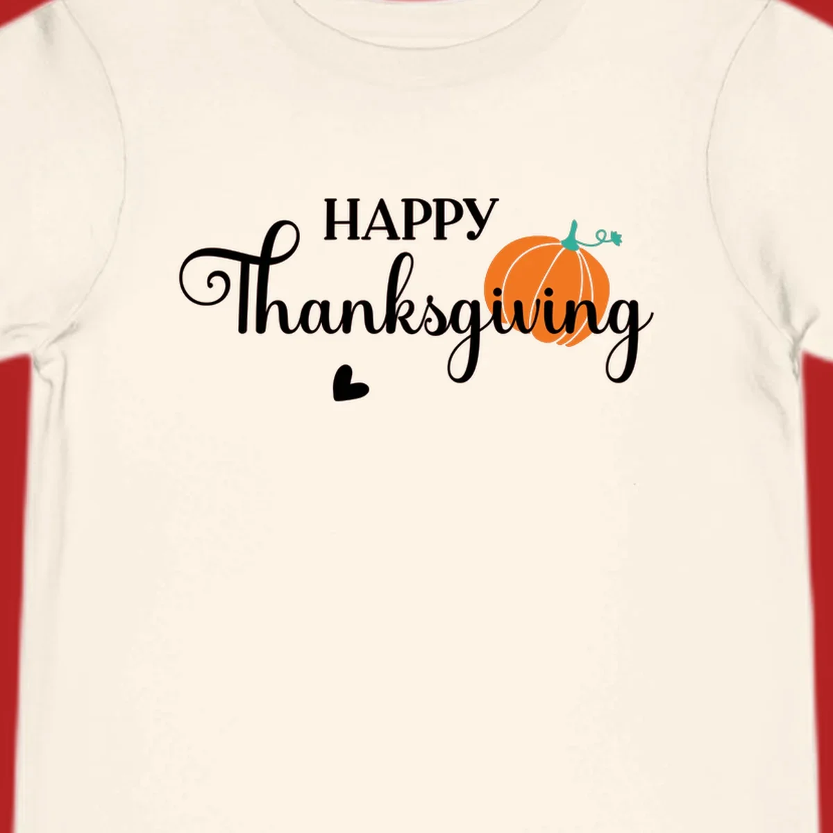 Happy Thanksgiving text with a pumpkin and heart illustration, thanksgiving-pumpkin-script.