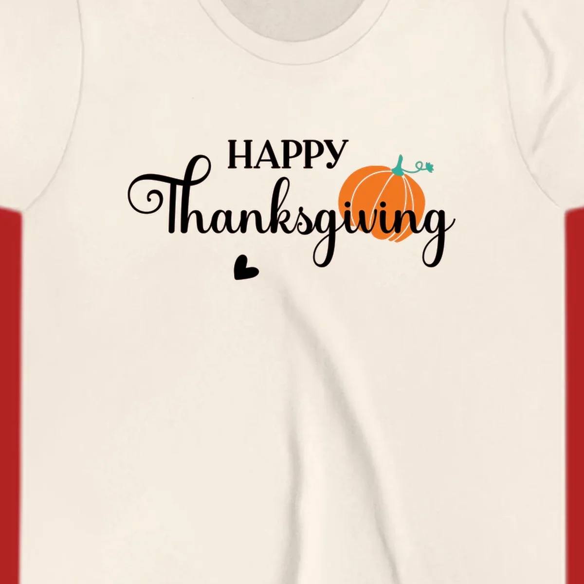 Happy Thanksgiving text with a pumpkin and heart illustration, thanksgiving-pumpkin-script.