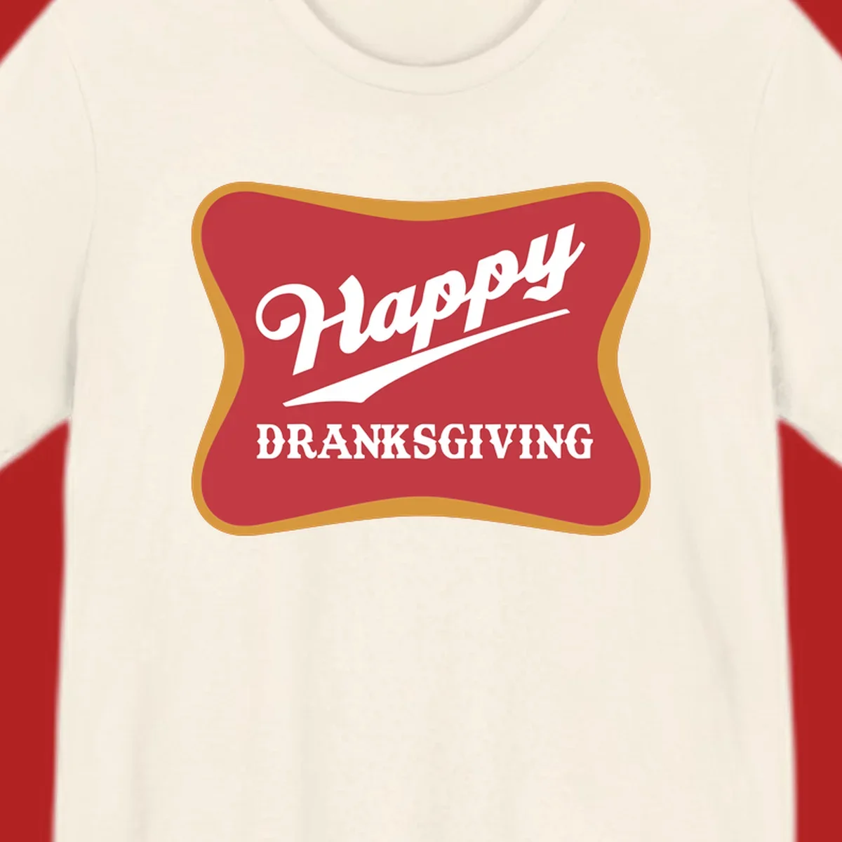 Happy Dranksgiving holiday design with text.