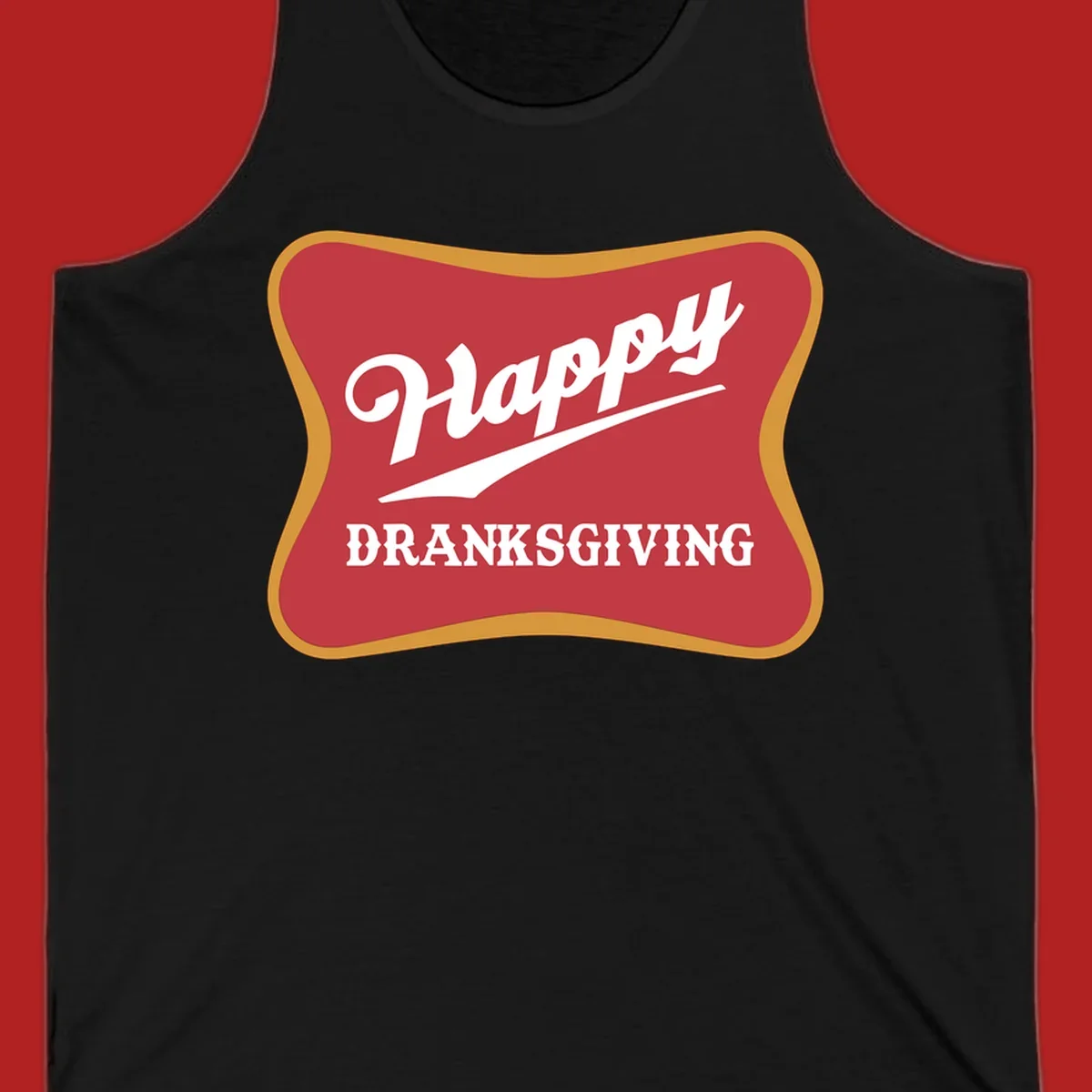 Happy Dranksgiving holiday design with text.
