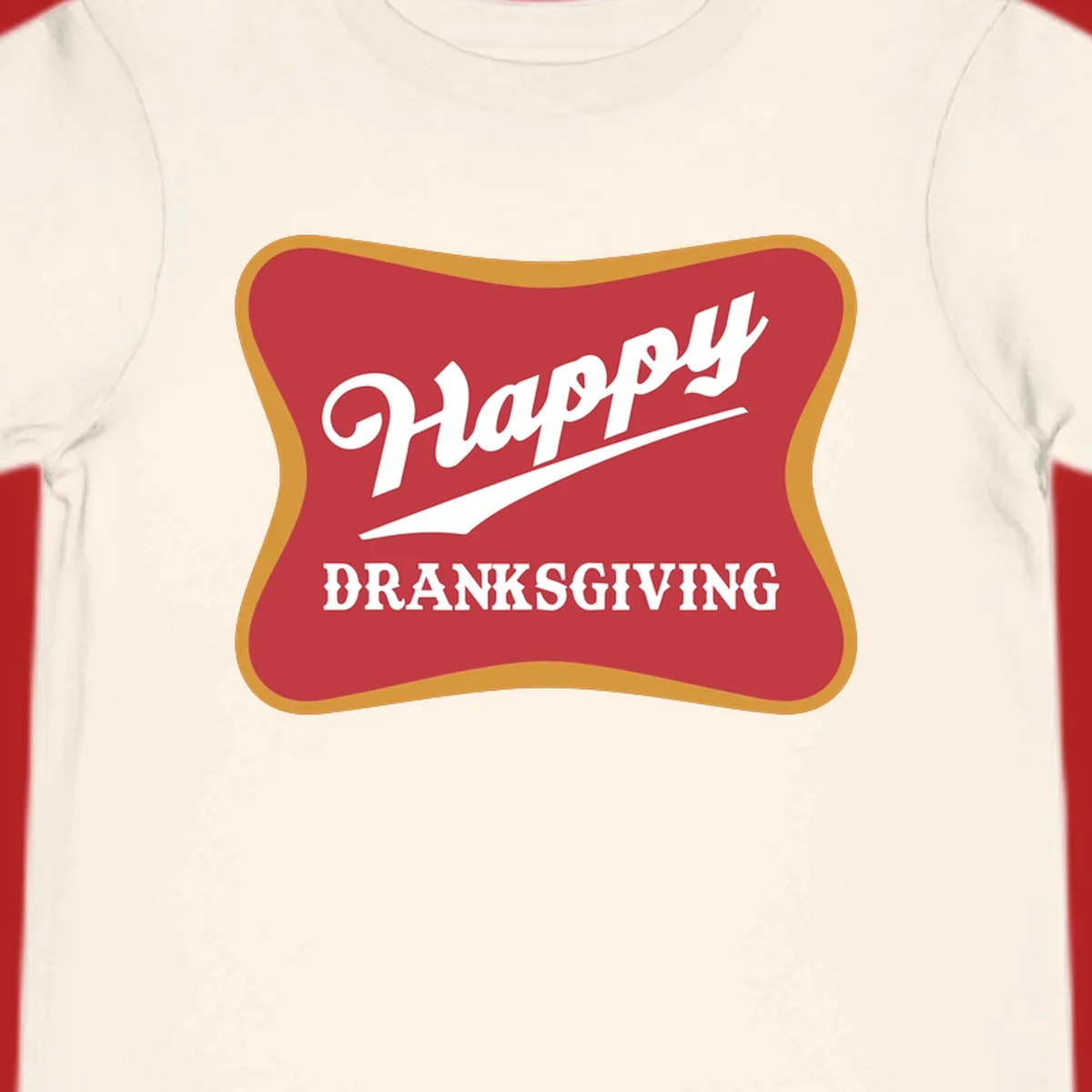 Happy Dranksgiving holiday design with text.