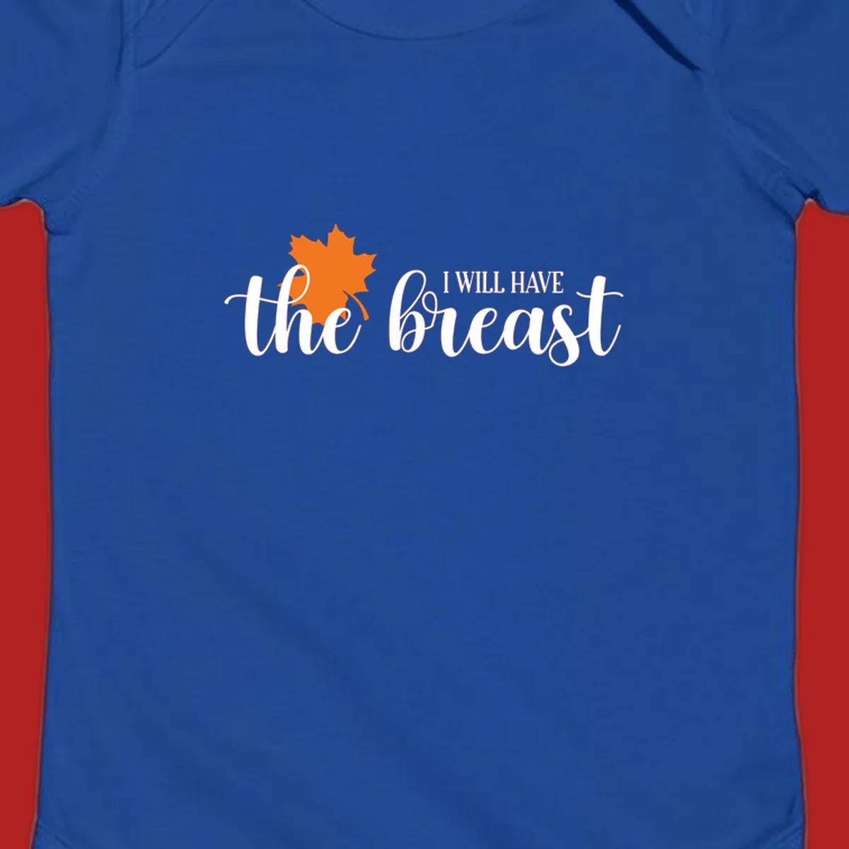 Fall breast cancer awareness maple leaf text design.