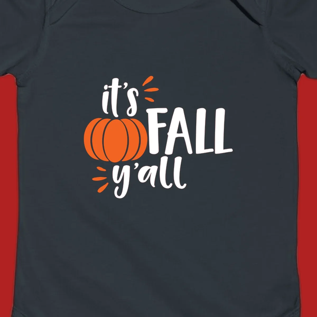 Fall y'all pumpkin graphic design with text and autumn accents.