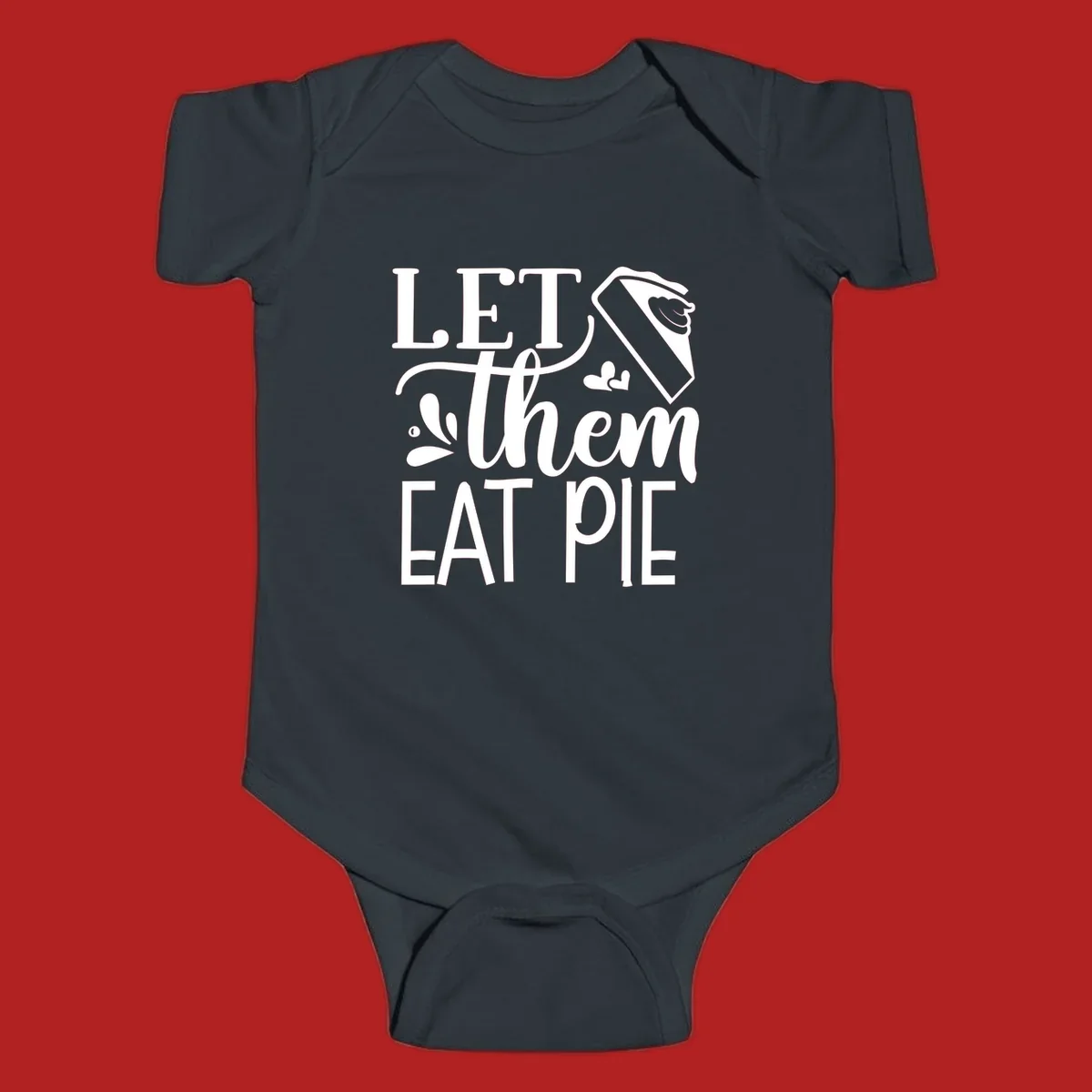 Let Them Eat Pie text and illustration graphic