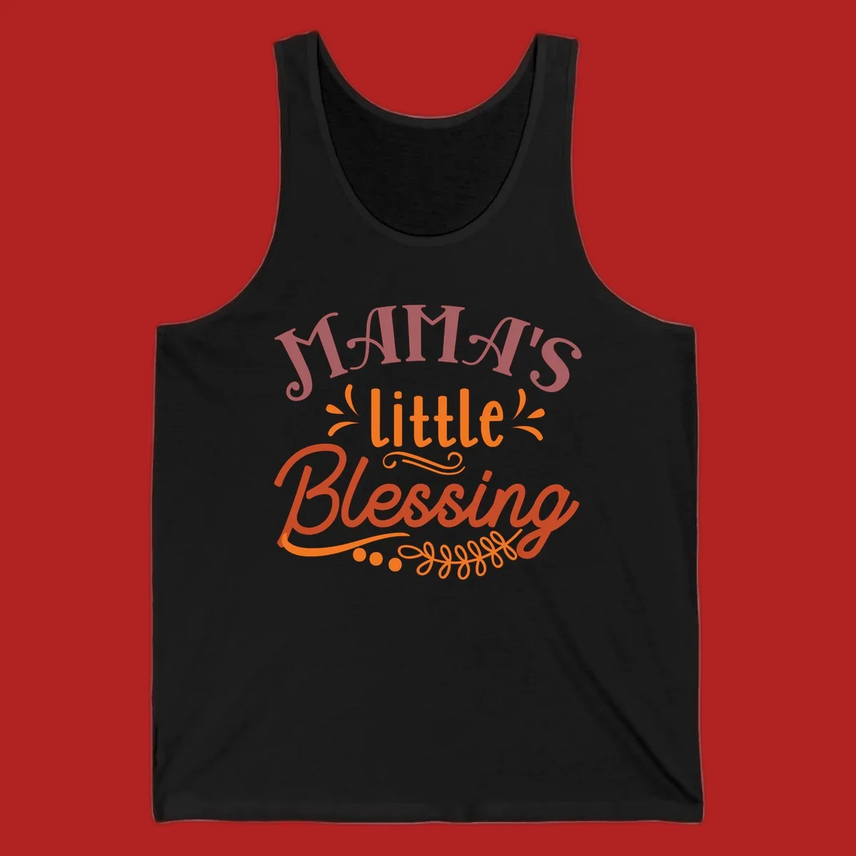 Mama's Little Blessing typography design with decorative elements.