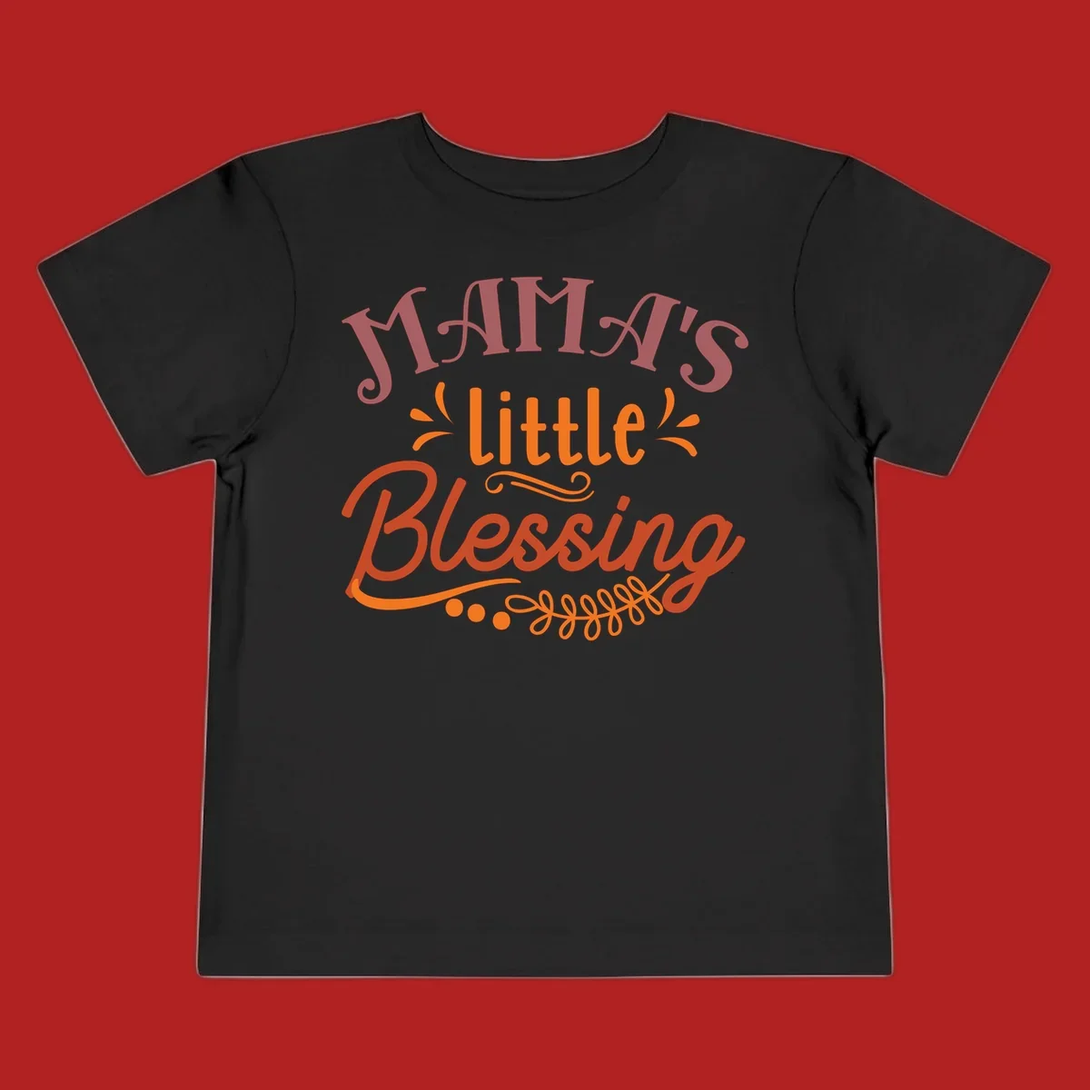 Mama's Little Blessing typography design with decorative elements.