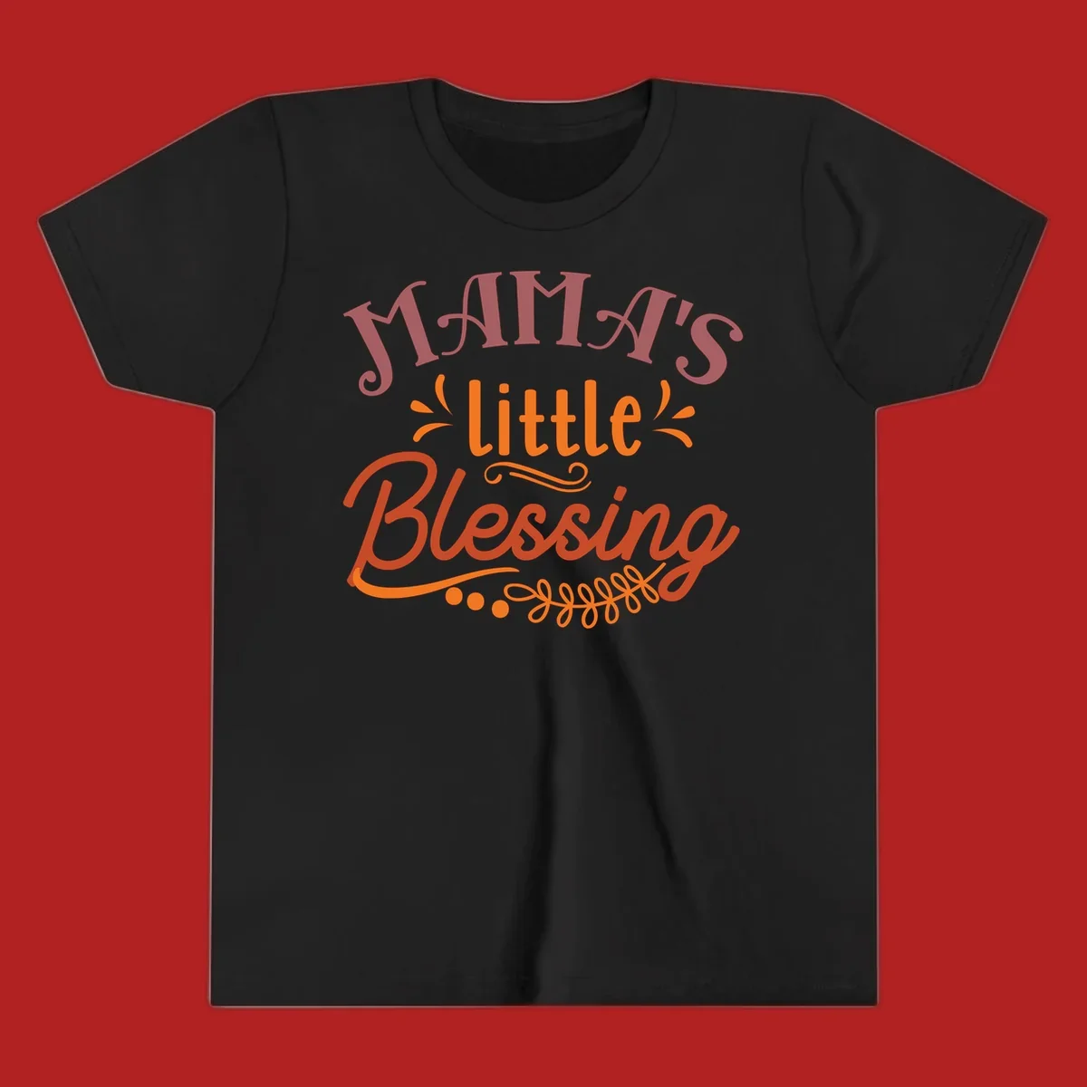 Mama's Little Blessing typography design with decorative elements.