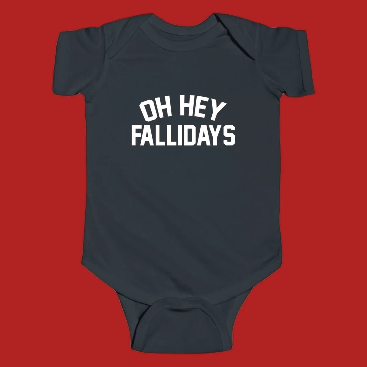 Oh Hey Fallidays greeting text design.