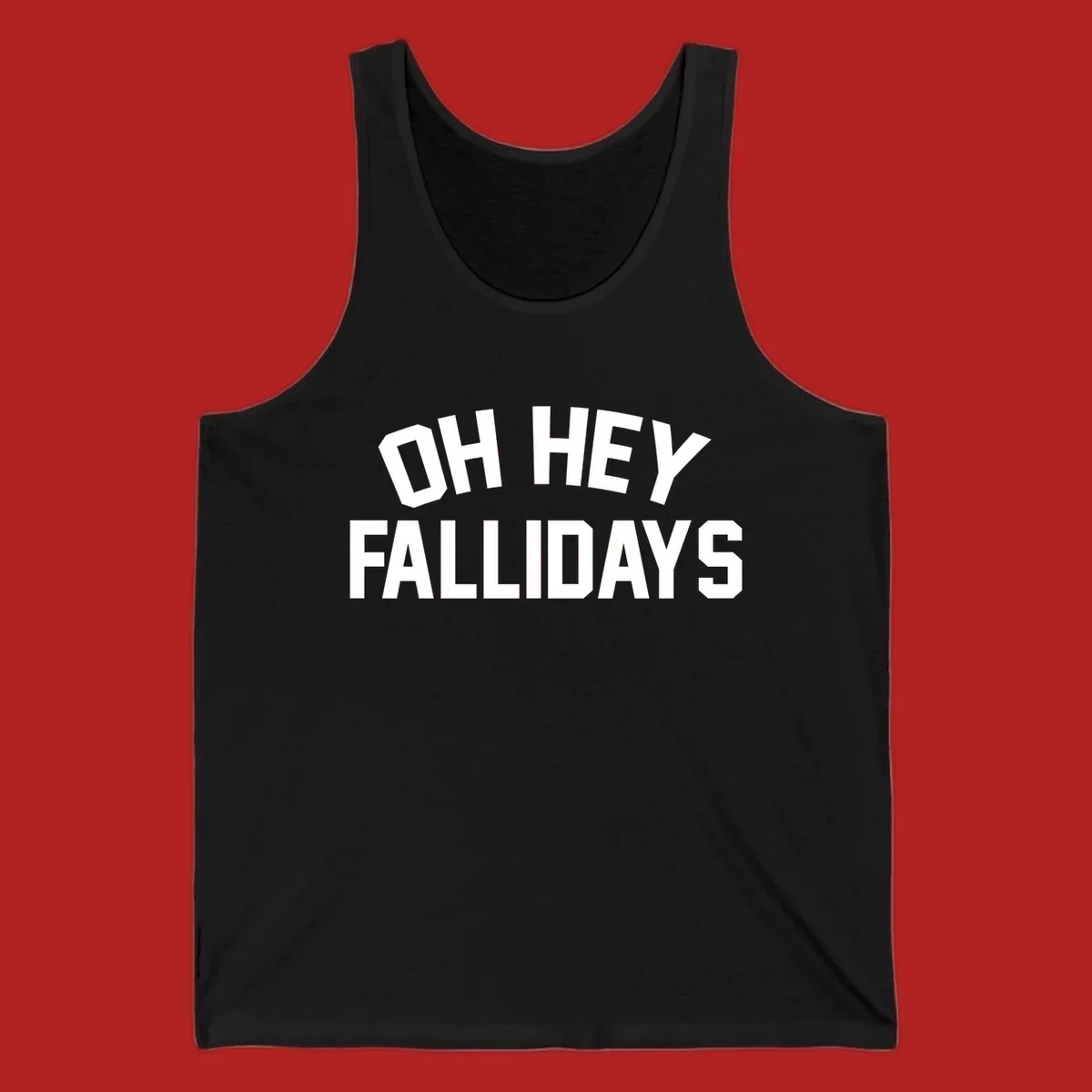 Oh Hey Fallidays greeting text design.