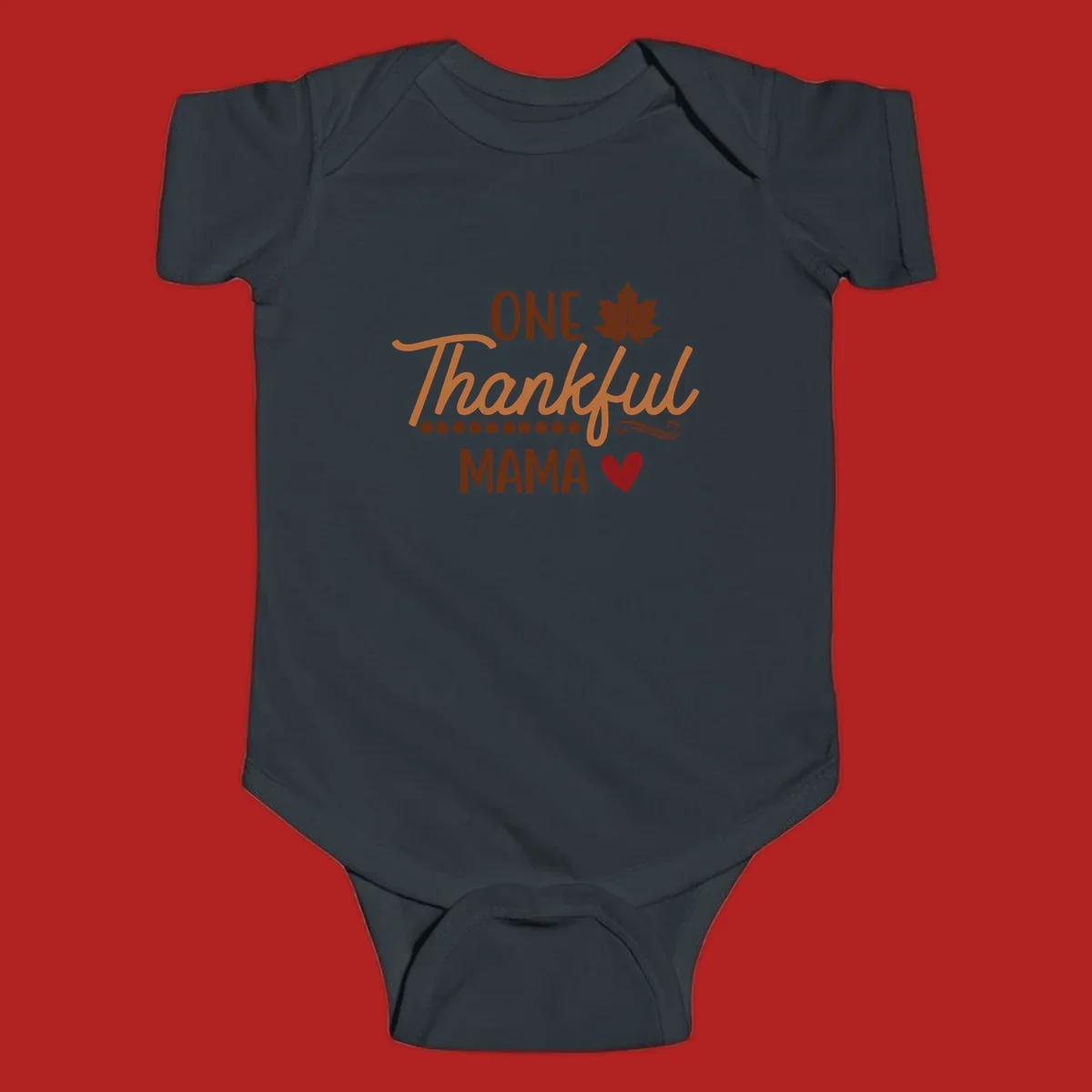 Thankful mama text with leaf and heart graphic, thankful-mama.