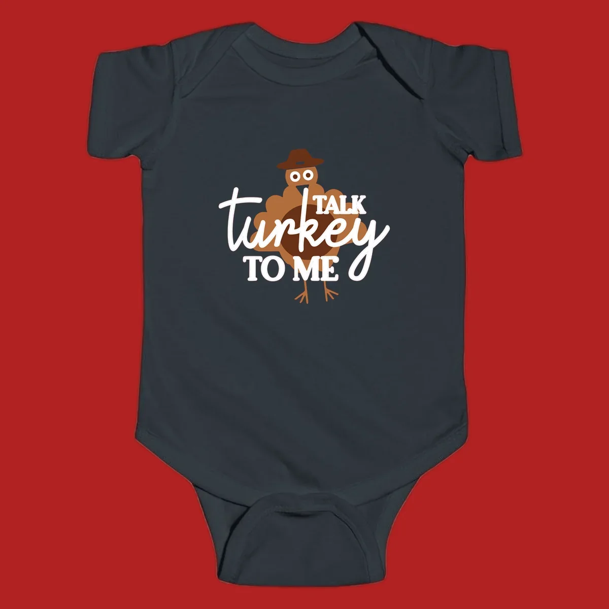 Talk turkey to me thanksgiving turkey illustration with text