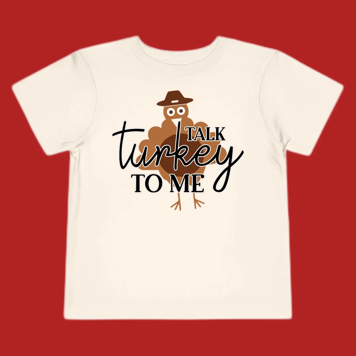 Talk turkey to me thanksgiving turkey illustration with text