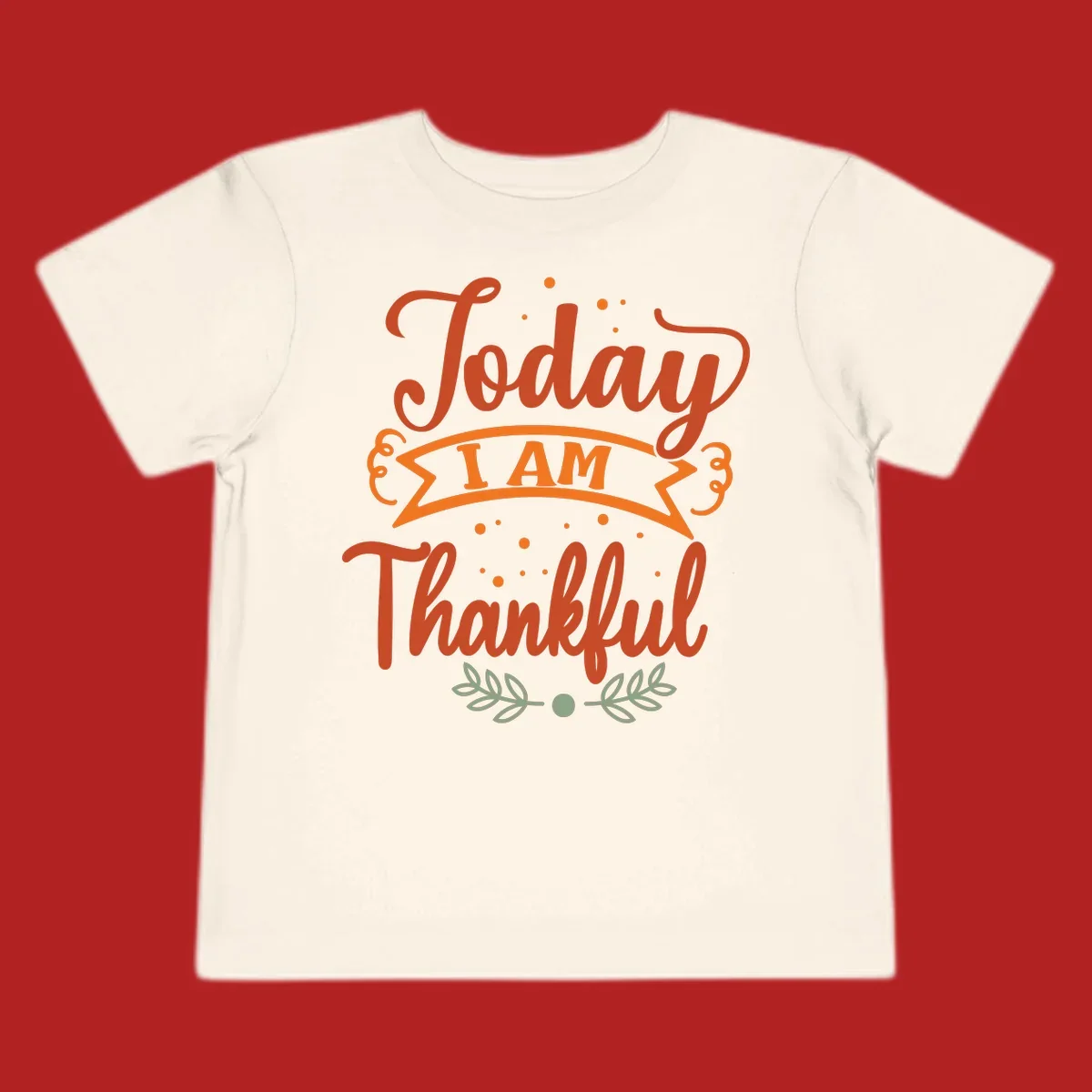 Today I Am Thankful Thanksgiving grateful typography design