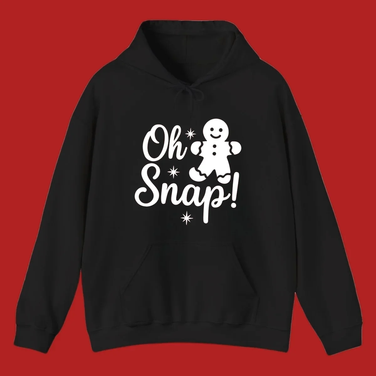 Oh Snap gingerbread man holiday graphic